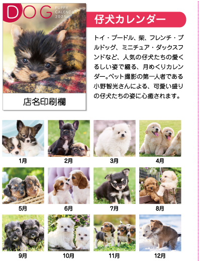 仔犬カレンダー
