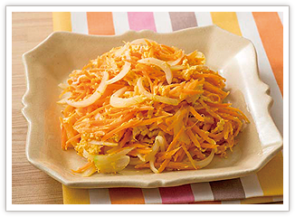 にんじんと玉ねぎのしりしり風