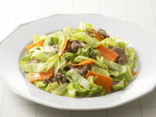 細切りレタスと豚肉のマヨネーズ炒め
